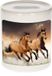 Shoppartners Bv Photo tirelire animal - brun - 9 cm - tirelires cheval - garçons et filles - Cadeau - cheval