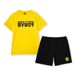 BVB Borussia Dortmund pyjama zwart-geel, shirt, broek, exclusieve collectie, BVB09-opschrift, 100% katoen, kort, maat
