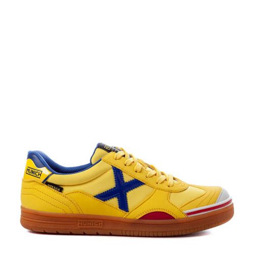 Munich Gresca Sr. zaalvoetbalschoenen geel/kobaltblauw