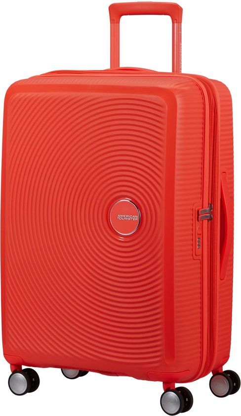 American Tourister Soundbox Spinner 67/24 TSA Expandable Medium Neon Orange