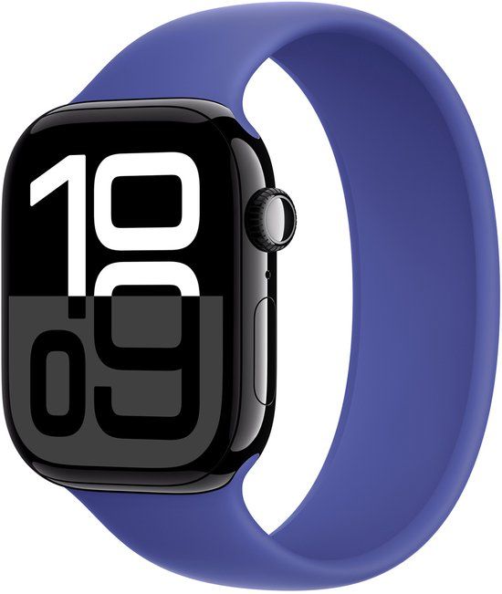 Apple Siliconen solobandje voor de Apple Watch | 38/40/41/42 mm - Maat 4 - Ultramarine