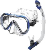 Seacsub Boss Dry Snorkelset Transparant Blue