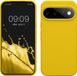 kwmobile telefoonhoesje geschikt voor Google Pixel 11 Pro XL - Hoesje met siliconen coating - Smartphone case in stralend geel