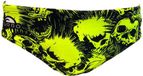 CROTTON SA Turbo Skull Punk Slip de bain Jaune,Noir S Homme