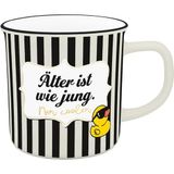 Sheepworld XL-Becher mit Motiv Ente und Spruch "Älter"