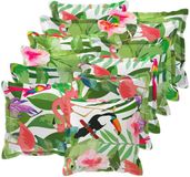 vidaXL - Kussensloop - 12 stuks - Houten - Meerkleurig - 50 x 50 cm - Polyester