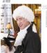 Finidi Mozart pruik wit synthetisch mannen wasbaar