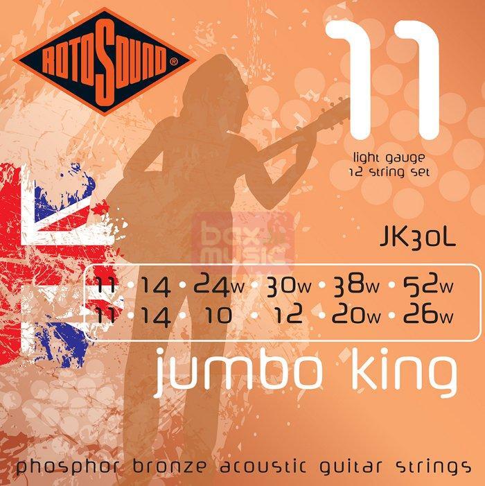 Rotosound JK30L Jumbo King akoestische gitaarsnaren .011-.052w