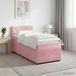 Maison Exclusive - Lit boxspring avec matelas et tête de lit rose 100 x 200 cm velours