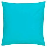 furn. Wrap Outdoor Polyester Gevuld Kussen, Aqua, 43 x 43 cm