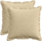 vidaXL Kussensloop 2 st houten lichtgroen grijs 35 x 35 cm corduroy