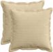 vidaXL Kussensloop 2 st houten lichtgroen grijs 35 x 35 cm corduroy