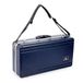 Crossrock ABS Trompet Case | Matte Blue Shell, Blue Plush Interior, Schouderriem - Rechthoekige Hardshell voor Bb Trompet
