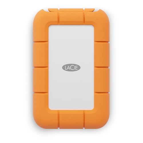 LaCie Rugged Mini externe SSD 2TB, PC/Mac/iPad/Thunderbolt, 40 Gb/s, 2.000 MB/s, Data Rescue Services (STMF2000400)