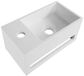BES LED Leoni Toiletfontein - Solid Surface - Handdoekhouder en Kraangat Links - Wit 35.8x20.5x15.7 cm