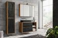 Icecat Ensemble de meubles de salle de bain élégant de 100 cm avec lavabo et miroir
