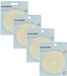 Fackelmann Set van 4 rubberen gootsteenstoppen 11 cm Wit