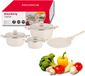 Klausberg KB-7963 Set de casseroles 7 pièces Beige