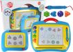 LEAN TOYS Set van 2 magnetische tafels met stempels bleu et jaune
