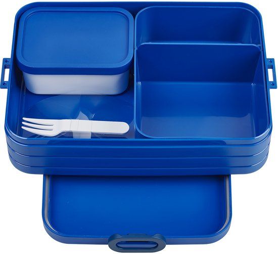 Mepal Bento Lunchbox Large - Vivid Blue - 1.5L - 8 sandwiches