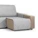 Martina Home Bekleding voor chaise longue, gewatteerd, barnsteen, 200 cm, grijs