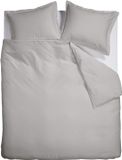 Ambiante Satin Uni dekbedovertrek - Lits-Jumeaux XL - 260 x 200/220 cm - Grijs