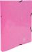 Exacompta Iderama-ringband hoekelastieken 2 O-ringen 15 mm A4 140 vel 320 x 250 mm karton met polypropyleen roze