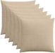 vidaXL Kussensloop 6 stuks ALMELO Taupe 70 x 70 cm corduroy