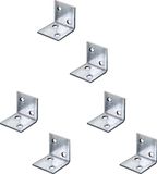 Merkloos / Sans marque A.S.F. Fischer Bv 50x Versterkingshoeken / verbindingshoeken staal verzinkt - 3 x 3 cm