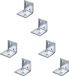 Merkloos / Sans marque A.S.F. Fischer Bv 50x Versterkingshoeken / verbindingshoeken staal verzinkt - 3 x 3 cm