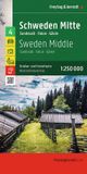 SUEDE KOMPASS Karten Sweden Middle Road and Leisure Map 1:250000