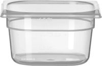 HENDI GN 1/6 container – polypropyleen – 1,6L – transparant – 176x162x100 mm