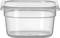 HENDI GN 1/6 container – polypropyleen – 1,6L – transparant – 176x162x100 mm