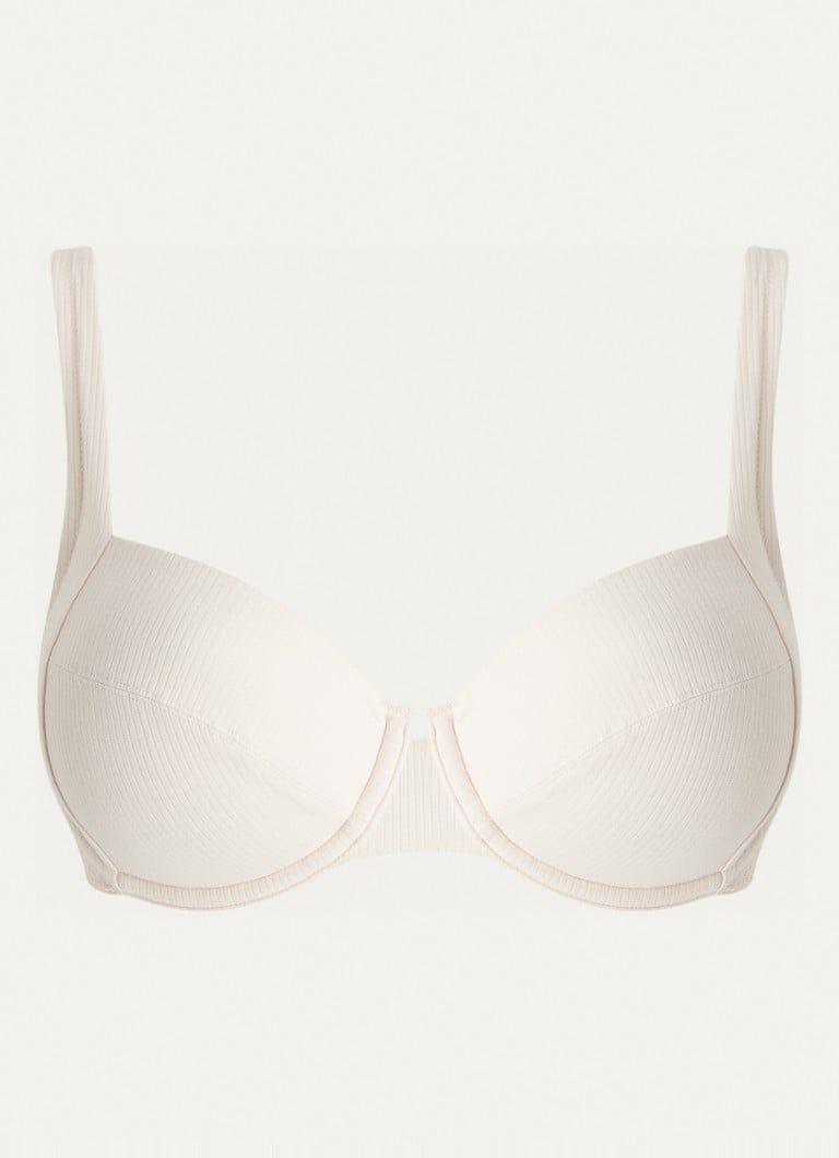 Triumph Natural Spotlight Bra with Ribbed Structure and Lace