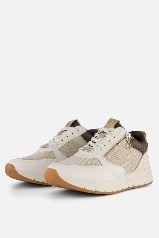 Tamaris Essential Sneakers beige Textiel - Dames - Maat 38