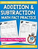 Math Facts Practice: Addition and Subtraction Math Fact Practice Up to 20, 1st Grade Math Facts, 2nd Grade Math Facts, Master Math Facts