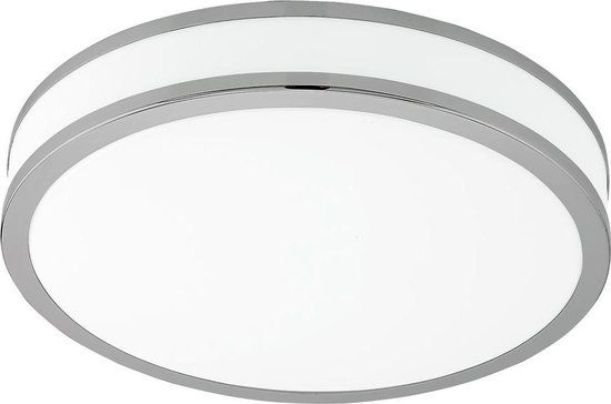 EGLO Palermo 2 - Wand/Plafondlamp - Ø28cm - Wit/Chroom - 1 Lichts - LED