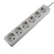 UNITEC 44477 tafelstopcontact, 6-voudig, 3 m, H05VV-F 3G1,5 mm², wit