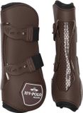 HV Polo Open achterbeenbeschermers voor paard Pro Movement X-Full bruin Neopreen