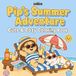 Pip's Summer Adventure: A Cute & Cozy Coloring Book with 50 Bold and Easy Scenes for Kids and Adults