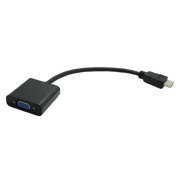 Value Cableadapter, HDMI M - VGA F, zwart