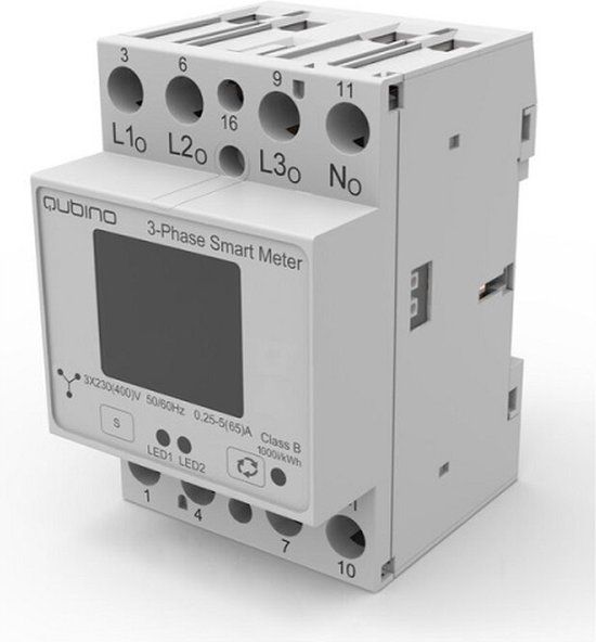 Qubino 3-Fase Smart Meter Z-Wave Plus | Wit