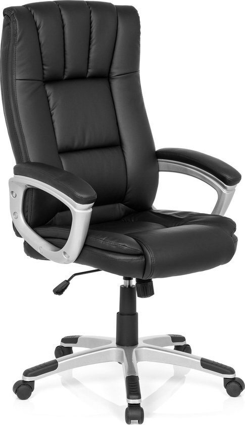 MyBuero Bureaustoel - Met Armleuning - Kunstleder - Zwart - Relax Cl150