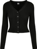 Urban Classics Short Rib Knit Cardigan Zwart S