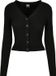 Urban Classics Short Rib Knit Cardigan Zwart S