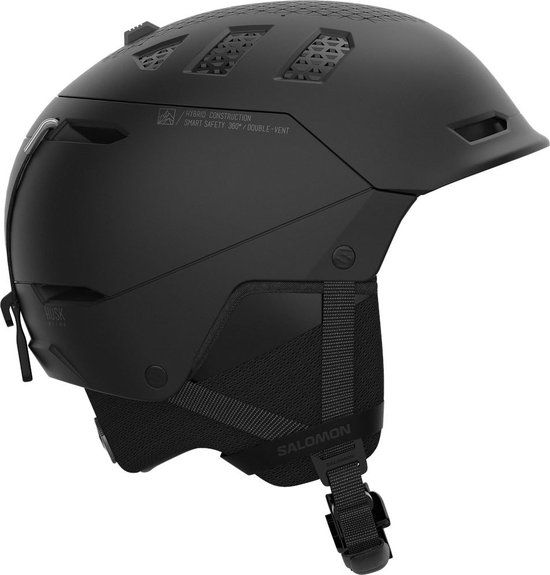 Salomon Skihelm - Husk Prime - Unisex - Zwart - 53-56 cm