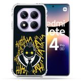 Cokitec Versterkte hoes voor Xiaomi Redmi Note 14 Pro 5G Manga Assassination Classroom Kuro Zwart