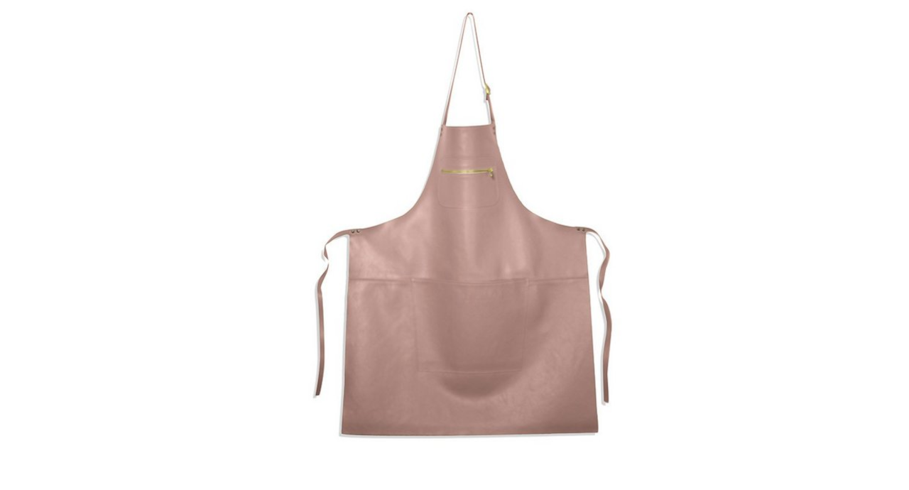 Dutchdeluxes - Leren Schort - Ritsstijl Roze