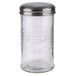 APS suikerdispenser - glazen suikerstrooier 350 ml - rvs schroefdeksel met doseerklep - vaatwasserbestendig