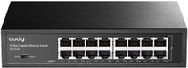 Cudy GS1016 - 16 poort gigabit switch - 16 gigabit RJ45 - Metalen switch